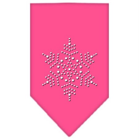 UNCONDITIONAL LOVE Snowflake Rhinestone Bandana Bright Pink Large UN852163